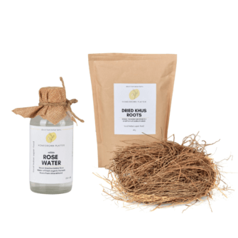 Summer essentials kit [Rose water and khus roots]