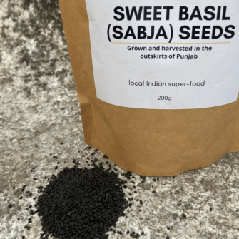 Fibre rich basil seeds